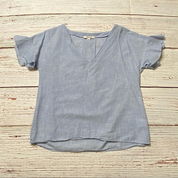 Madewell Sundrift Ruffle Top Sz XS - Picture 8 of 15